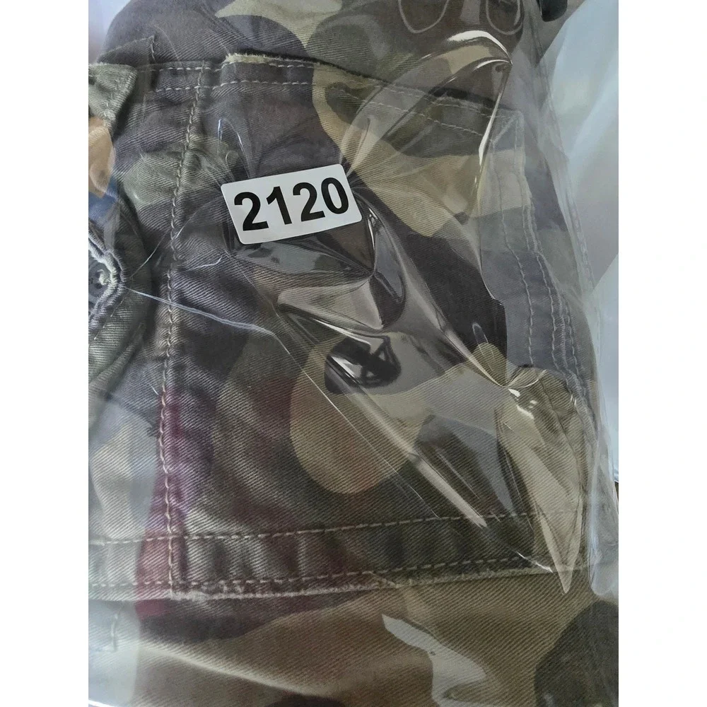 American Eagle Classic Camo Cargo Shorts Mens 34 GreenWoodland Camouflage Belted